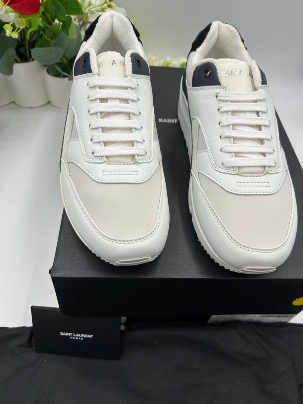 Men's Saint Laurent bump color block suede/leather sneakers size 42/9 US - Picture 5 of 12